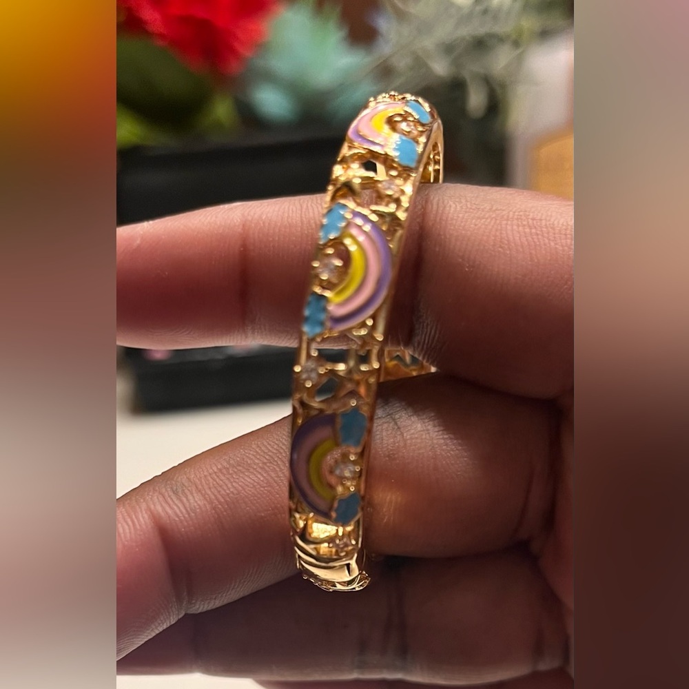 Kids Gold plated rainbow 🌈 bangle